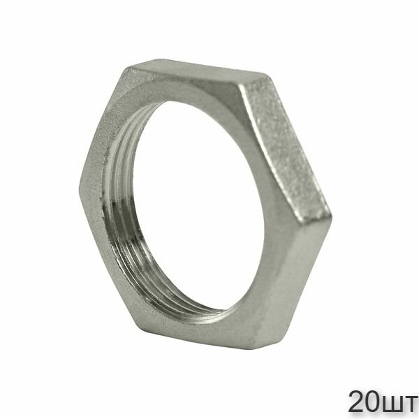 Контргайка TIM 1/2* никелированная GF002N 20шт
