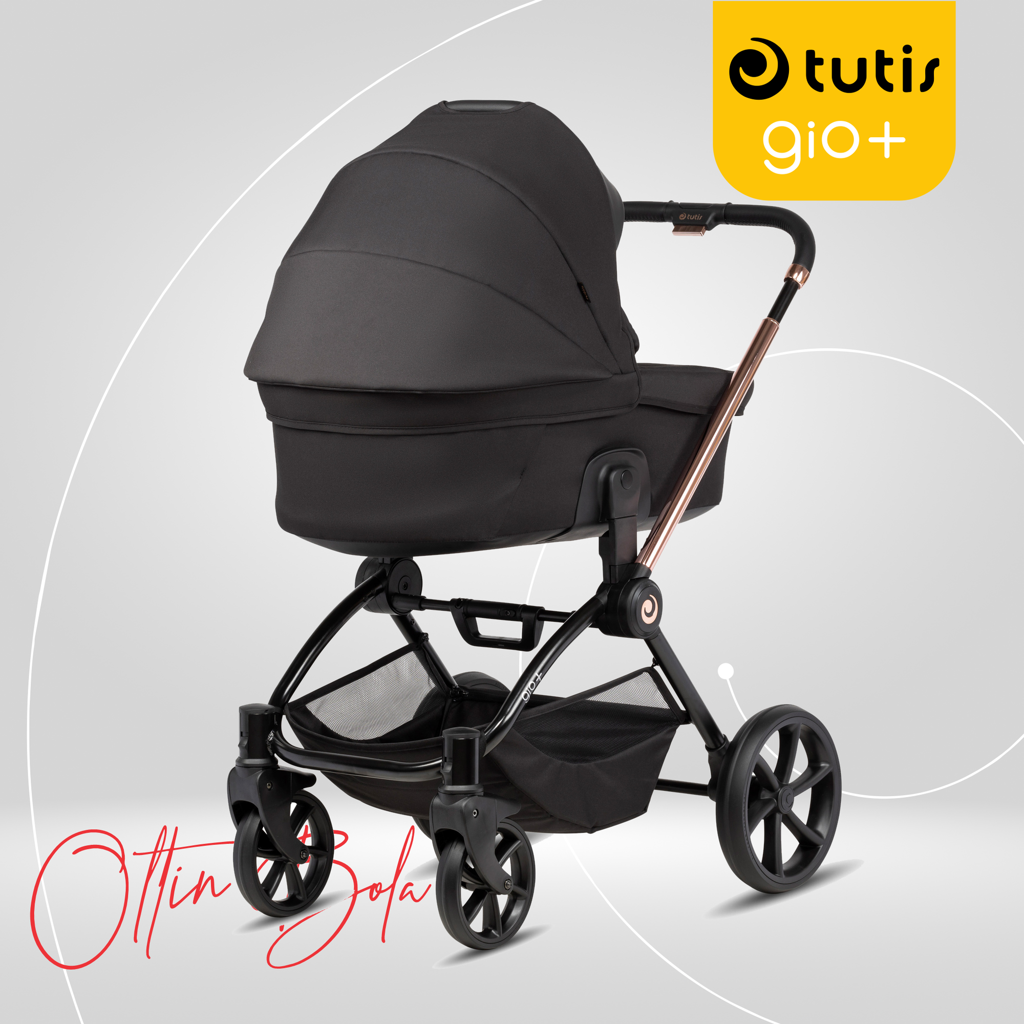 Коляска детская Tutis "GIO+", универсальная, 2 в 1, 143135 NERO — фото 1