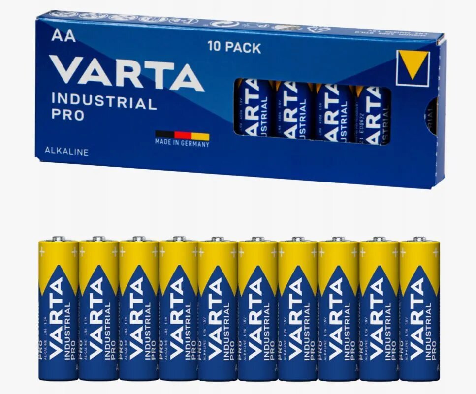 Батарейка VARTA Industrial PRO LR06/AA DP10 (10) шт. в упаковке 4006211111