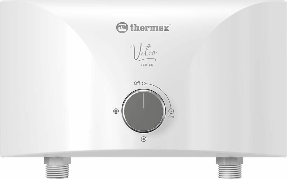 THERMEX Водонагреватель проточный электрический Vetro 5500 tap белый
