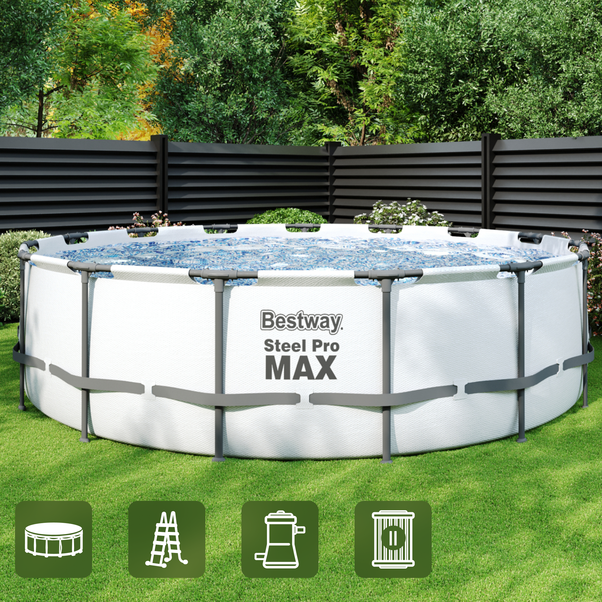 Бассейн каркасный Bestway 56488 BW 457x107 см