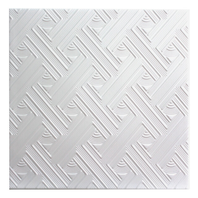 Плита потолочная солид экструдированная 50х50см 2 кв. м. 8шт белая арт. С2007