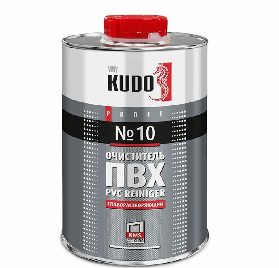 Кkudo PROFF 10 очиститель ПВХ PVC REINIGER слаборастворяющий 1л
