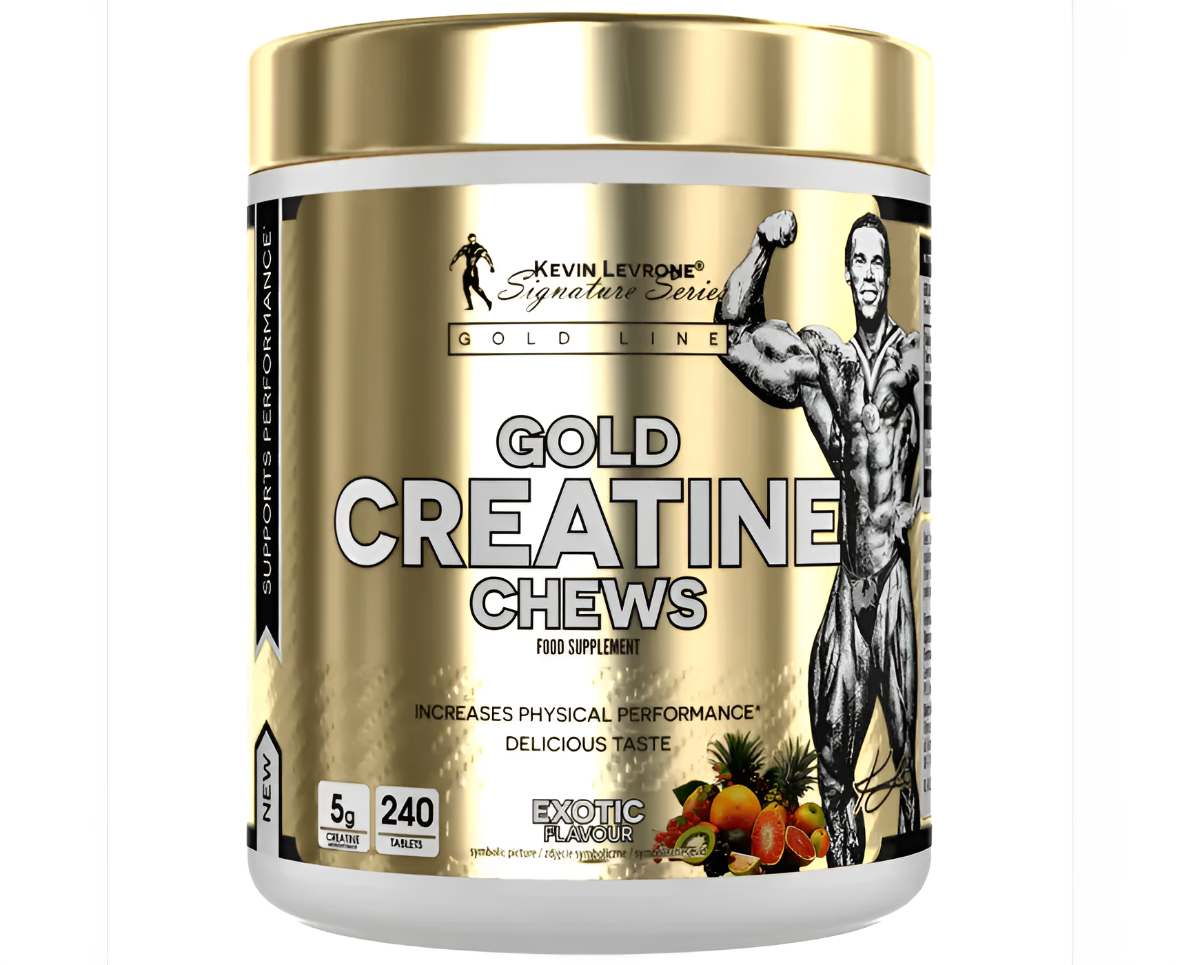 Жевательный креатин Kevin Levrone Gold Creatine Chews Kevin, 240 таблеток — вкус экзотики