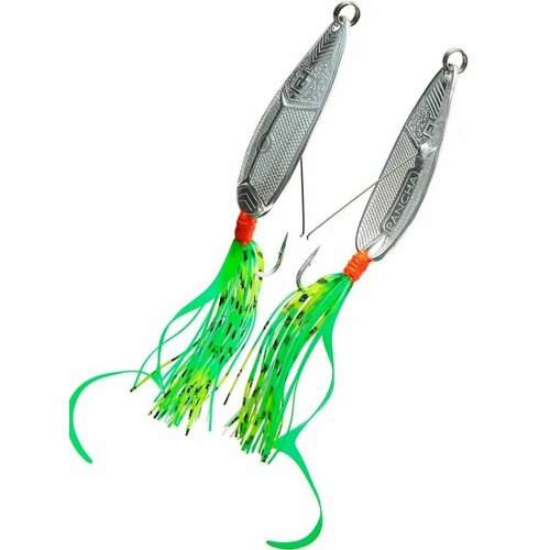 Блесна литьевая из латуни на щуку, покрыта золотом и серебром RB Панча 