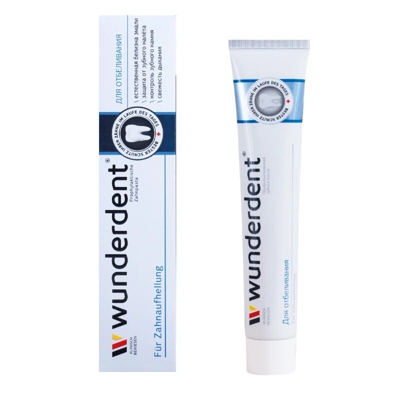 Паста зубная WUNDERDENT отбеливание, 100 г, Модум