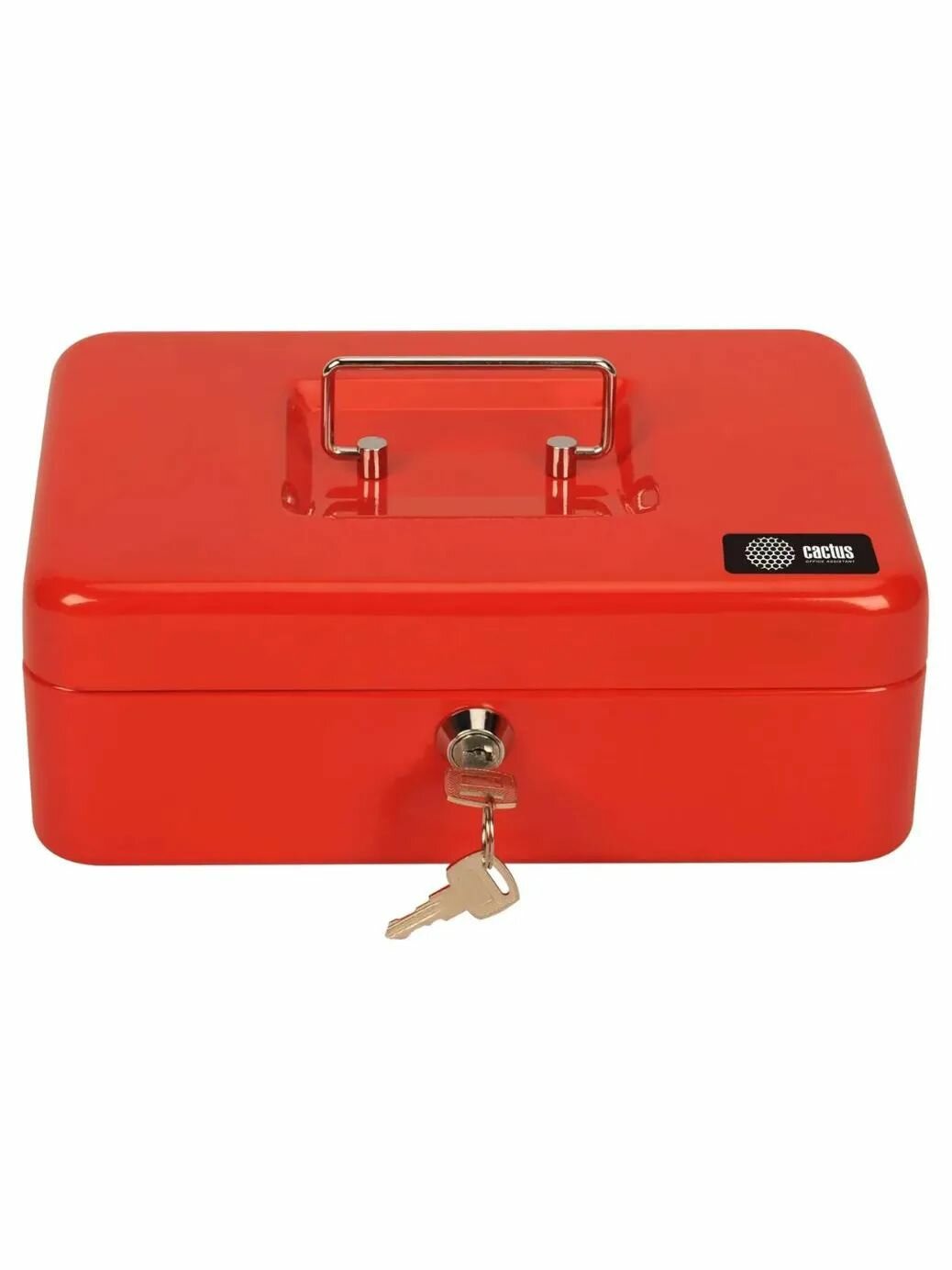 Ящик Cactus CS-CB-003RD для денег без номинала красный сталь 1.367кг
