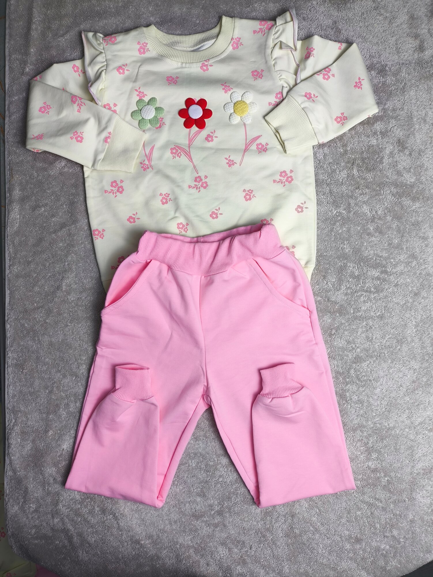 Комплект одежды , размер 3, розовый — фото 1