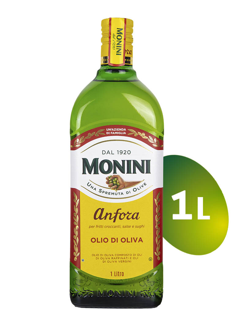 Оливковое масло Monini "Anfora" рафинированное для жарки, 1 л — фото 1