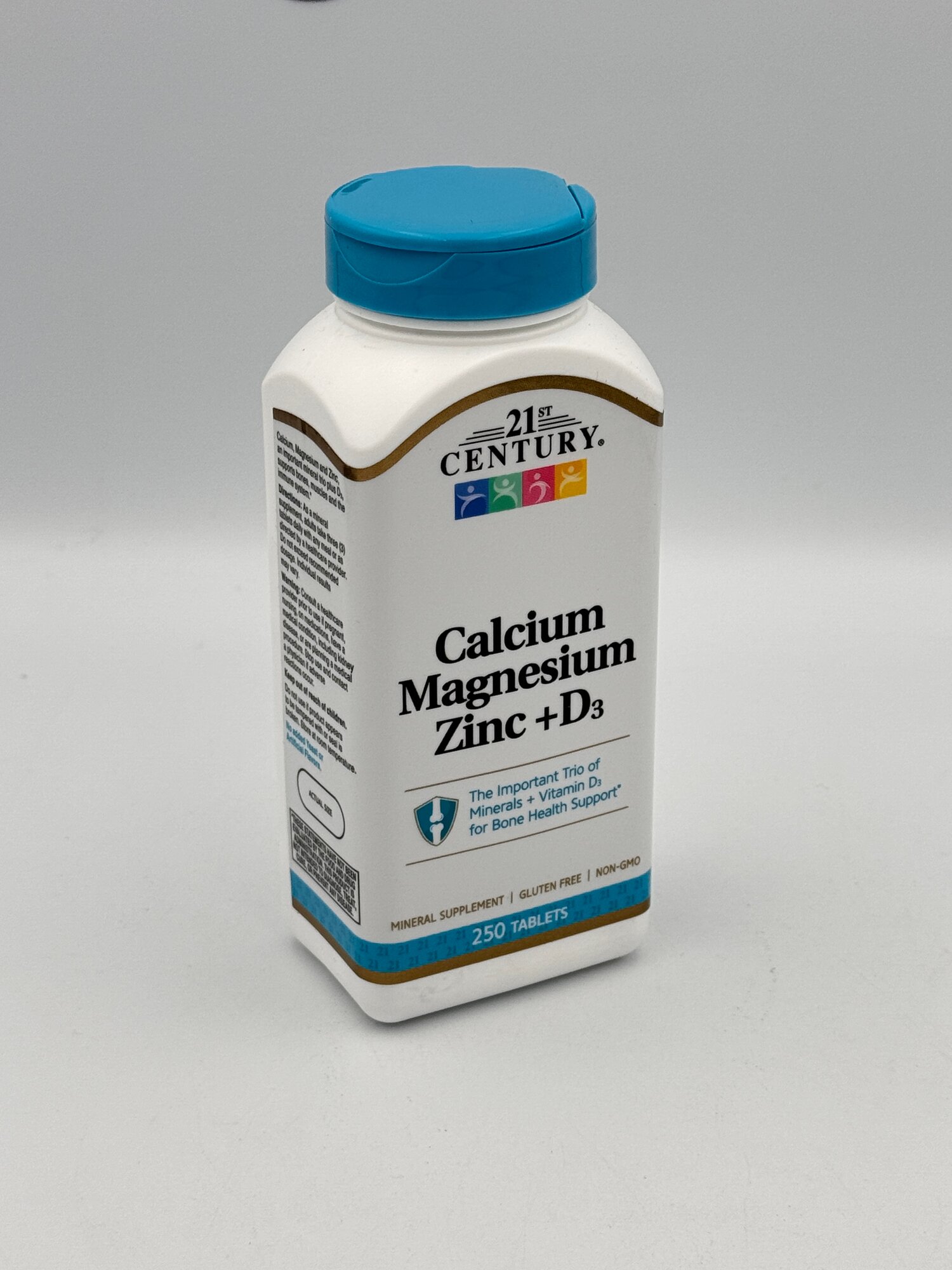 Кальций, магний, цинк, с витамин D3 "21st Century", 250 таблетка