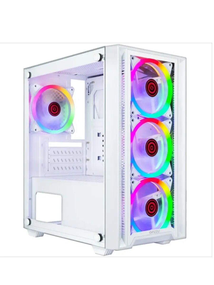 Корпус для ПК CL620 mATX FAN 4*12FRGB Белый