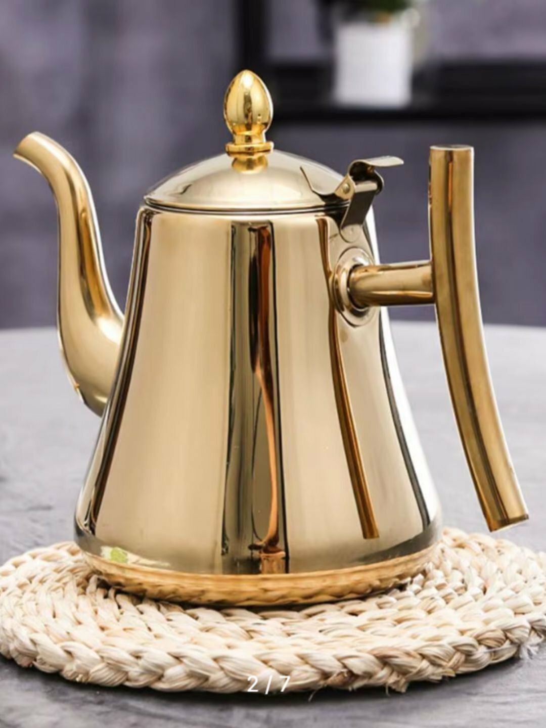 Чайник для заваривания чая, для всех видов печей, металлический, индукционный, 1 и 1.5 л