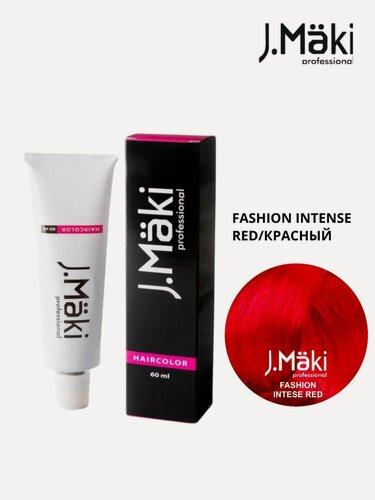 Изображение товара J.Maki FASHION INTENSE RED/красный; cтойкая краска для волос 60 мл