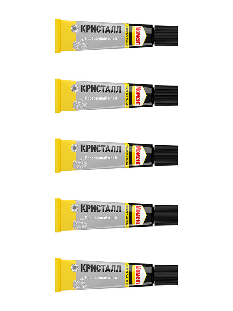 Клей контактный полиуретановый Момент Кристалл универсальный 30 мл (5 шт.)