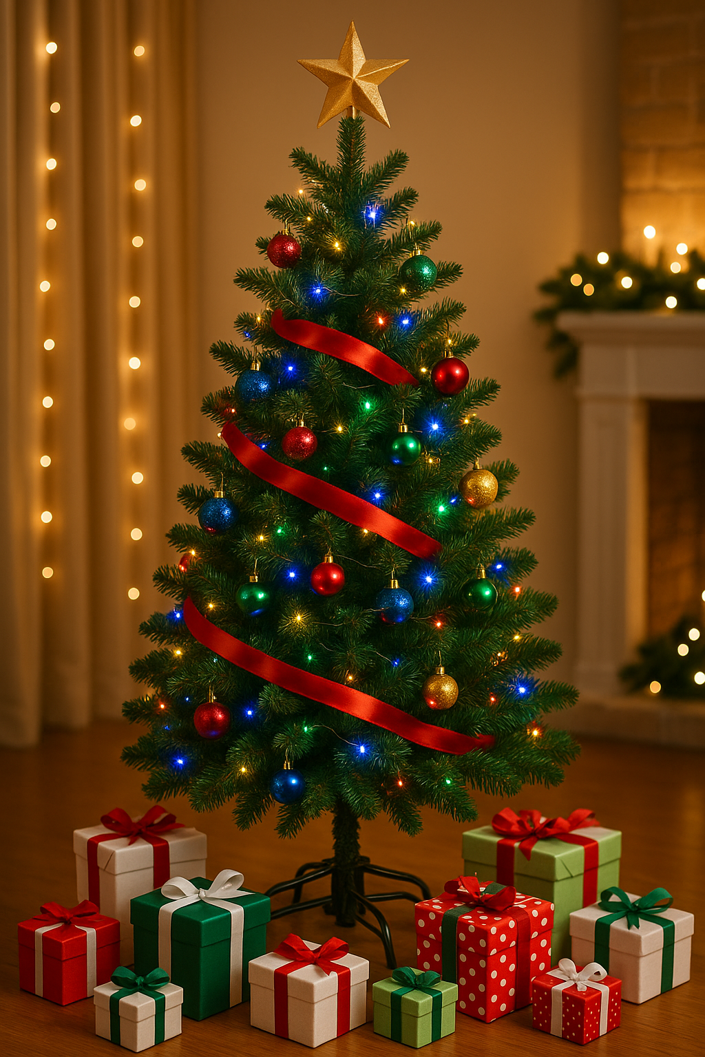 Елка на новый год, искуственная, Новогодняя ёлка, праздничное великолепие теперь у вас дома, 80 см