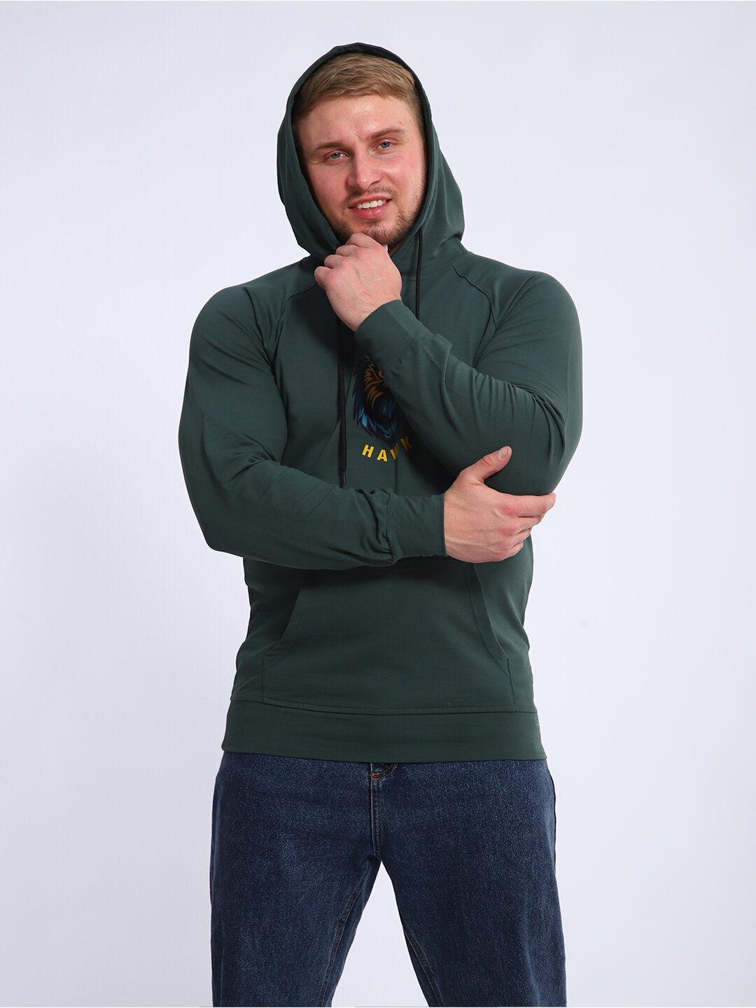 Худи размер L, , зеленый — фото 1