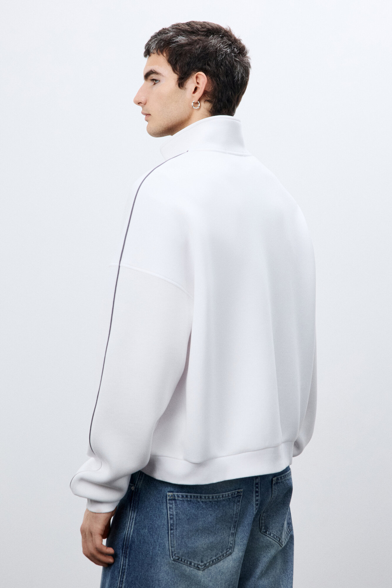 Толстовка Befree Man Basic, размер L, , белый — фото 1