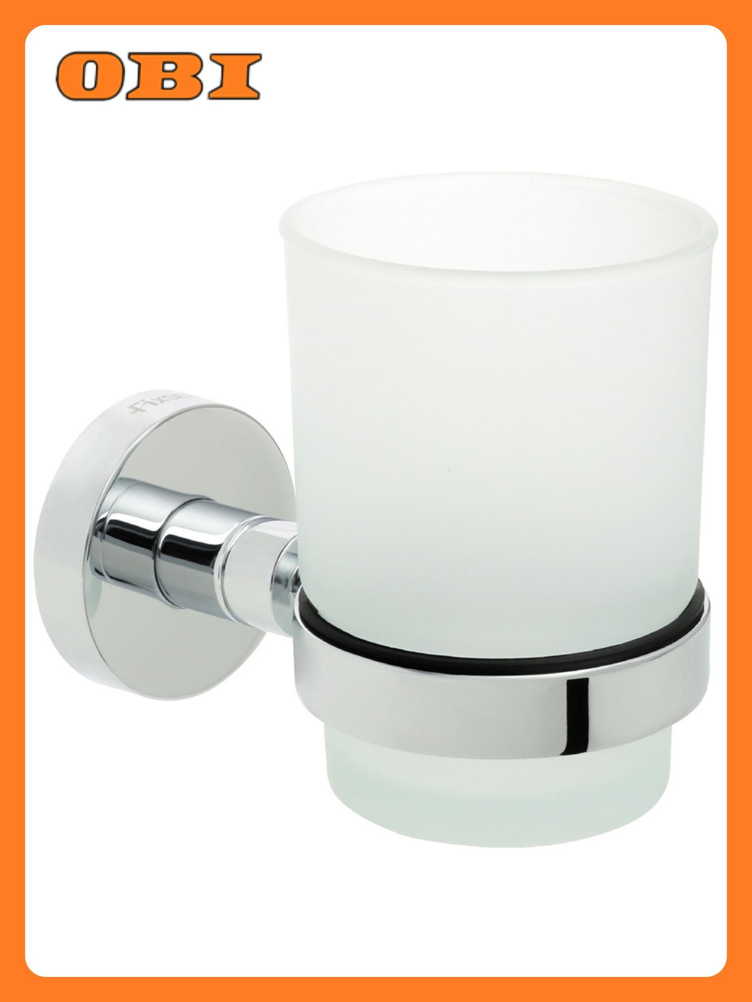 Подстаканник Fixsen Comfort Chrome металл хромированный крепление на шурупах