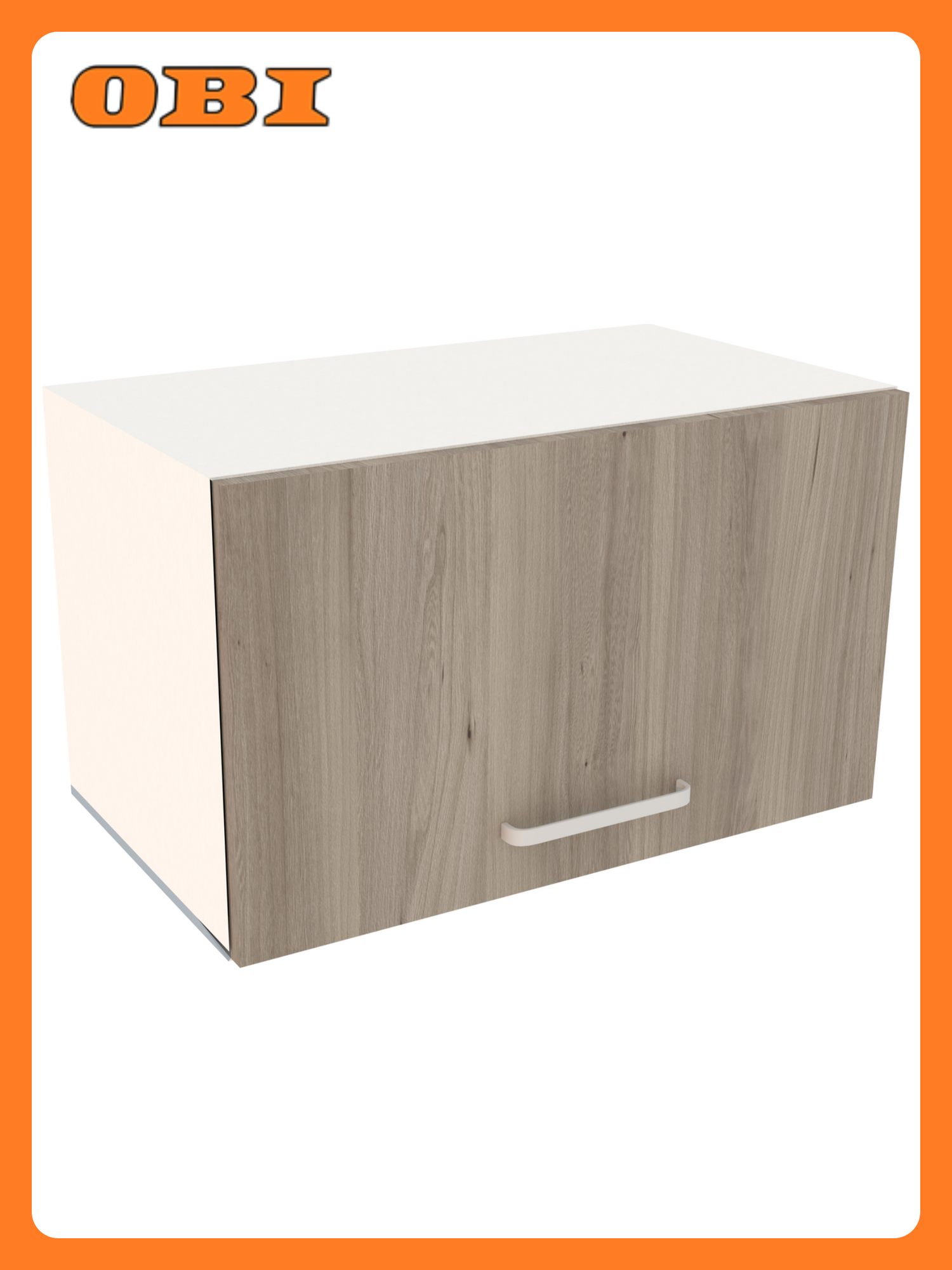 Шкаф навесной Олеандр над вытяжкой ЛДСП 60х35х32 см коричневый