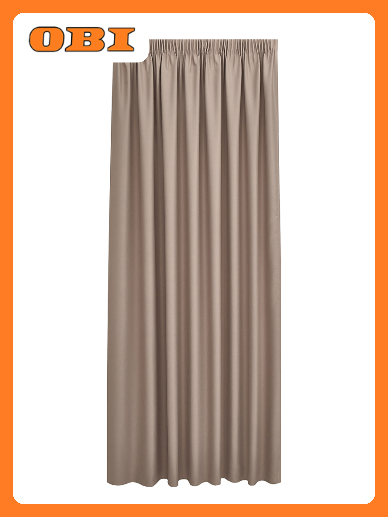 Штора Портьера блэкаут Decofest Омбра сатин 200х280 1 шт светло-коричневый