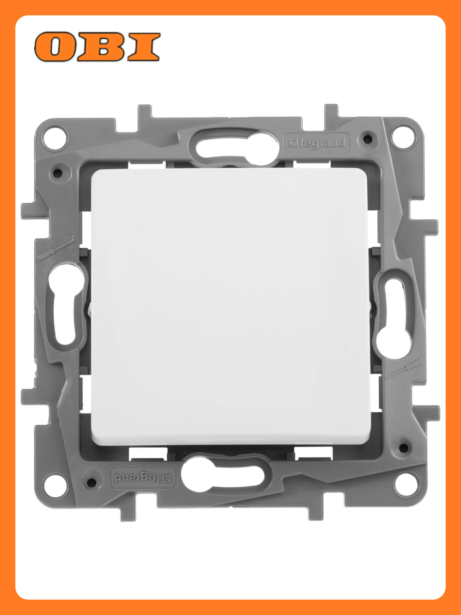 Выключатель Legrand Etika 672201 скрытый монтаж поликарбонат белый