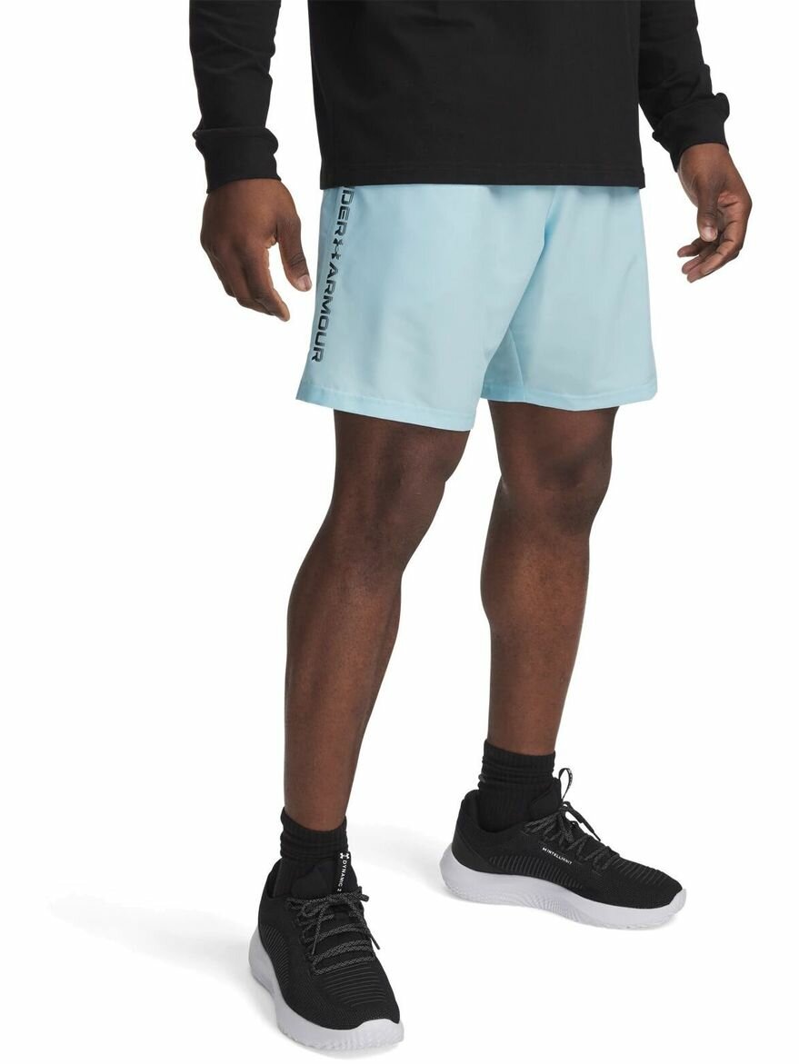 Шорты спортивные Under Armour Woven Wdmk Shorts размер MD голубой