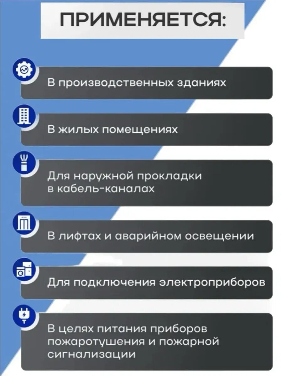 Кабель силовой ВВГ-Пнг(А) LS 3х1,5 DIY - длина 10 м медный черный — фото 1