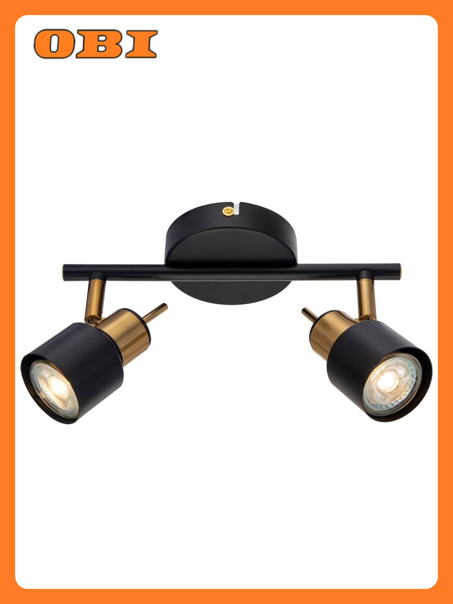 Спот Arte Lamp Almach 1906PL-2BK GU10 100 Вт IP20 черный