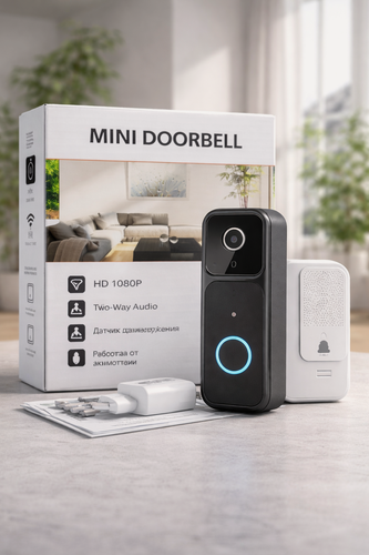 Изображение товара Беспроводной дверной видеозвонок Mini Doorbell с Wi-Fi, камерой 1080P и двусторонней связью