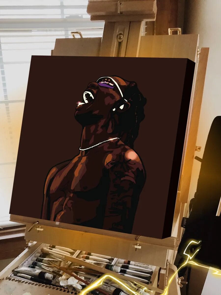 TRAVIS SCOTT картина по номерам на холсте — фото 1