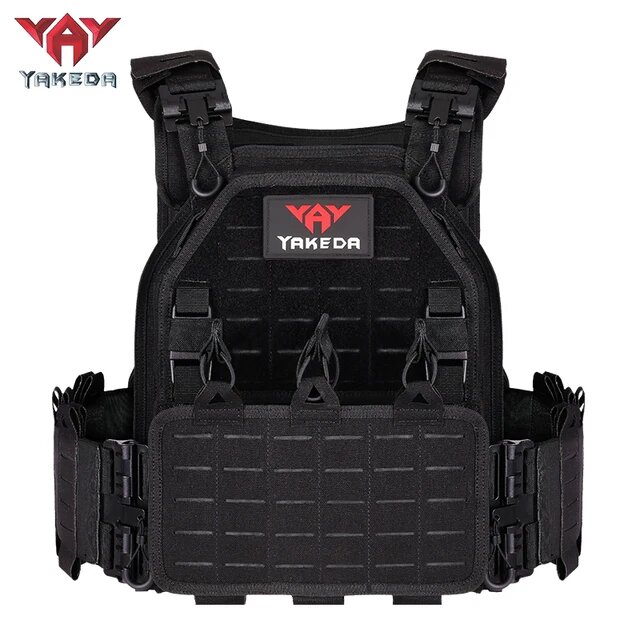 YAKEDA Plate Carrier 6094 тактический жилет, Черный, Мужской