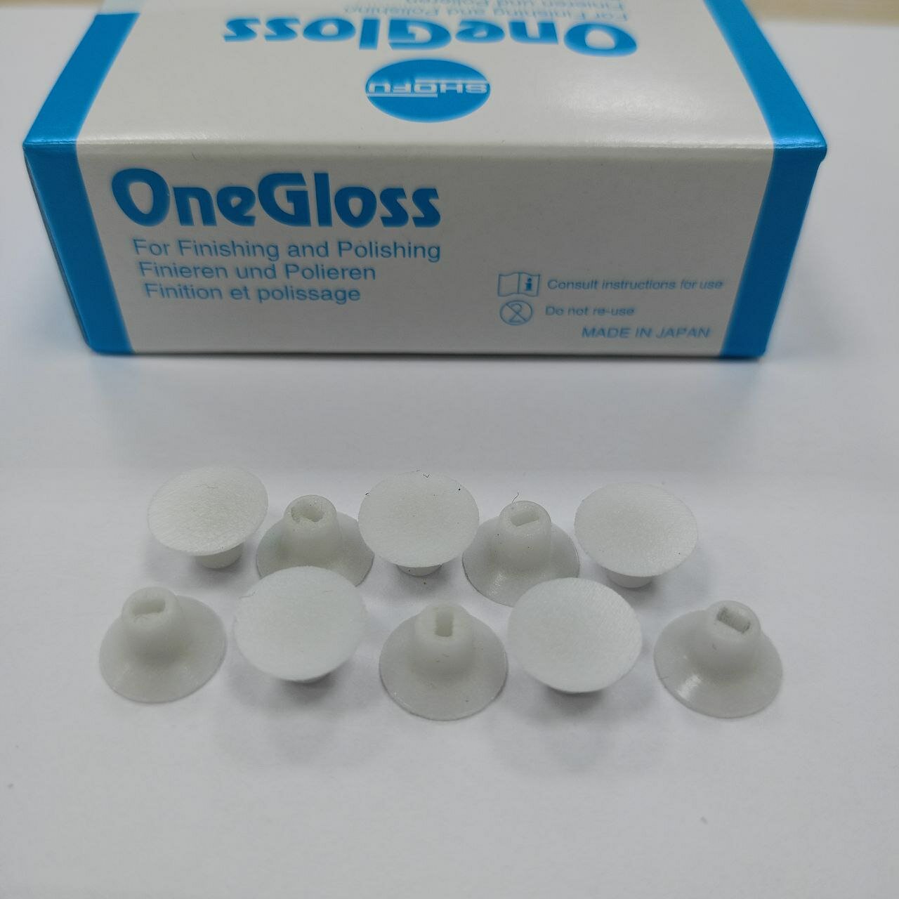Полиры OneGloss для композитов и эмали, форма диск 10 шт IC №0183