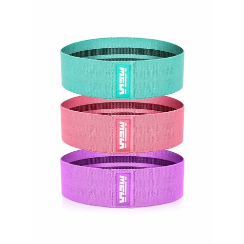 Резинки для фитнеса набор MELA 3 шт 10 кг 17кг 25кг 1251₽