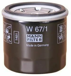 Фильтр масляный Man W 67-1 (KIA, MAZDA, MITSUBISHI, NISSAN)
