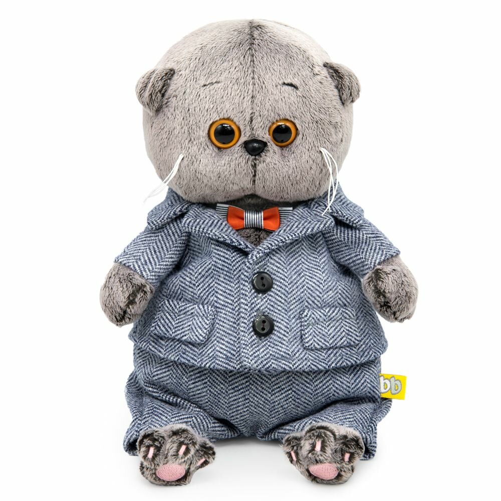 Basik&Co. Кот Басик BABY в твидовом костюмчике