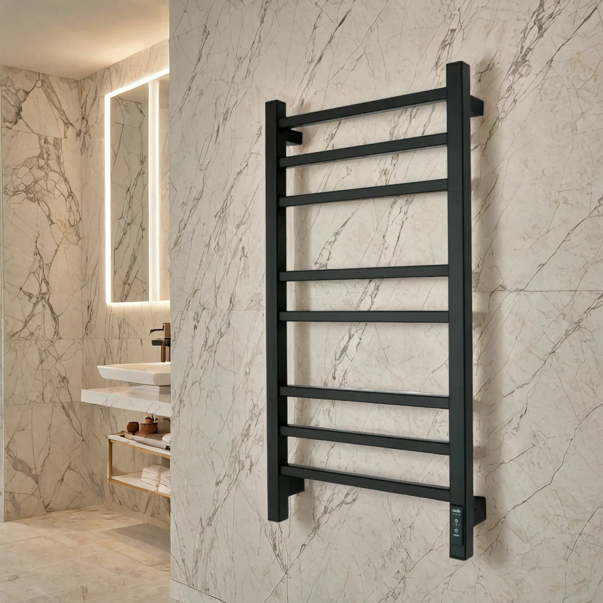 Полотенцесушитель со скрытым подключение 400мм 800мм GROIS Alex GR 102 для ванной