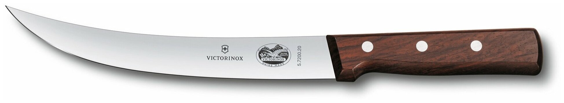 Нож кухонный VICTORINOX 5.7200.20, разделочный, сталь, лезвие 200 мм, прямая заточка
