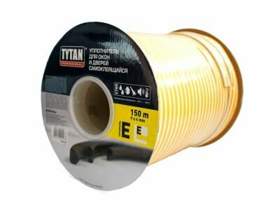 Tytan Professional Уплотнитель для окон E 150m x 9mm x 4mm Белый