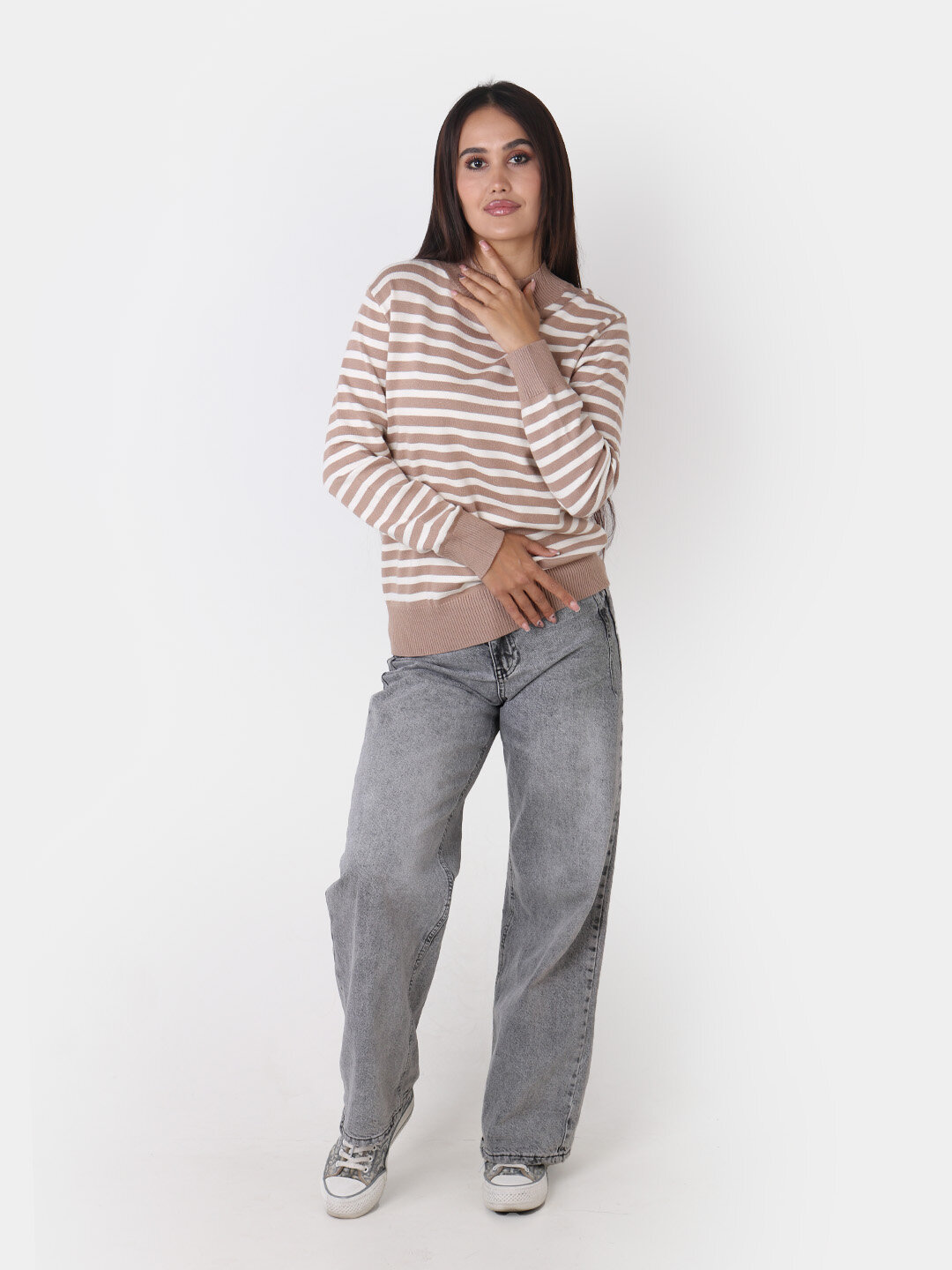 Свитер размер One Size, , бежевый — фото 1