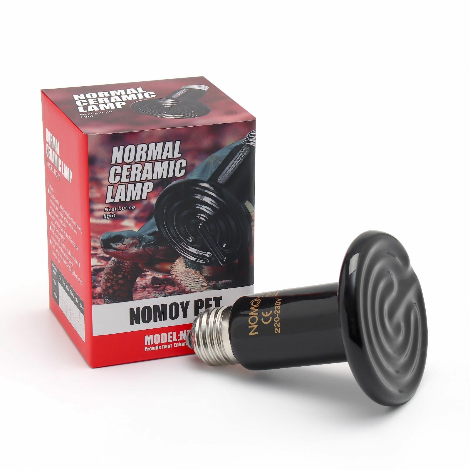 Обогреватель керамический NomoyPet для террариума 75 Вт цоколь Е27