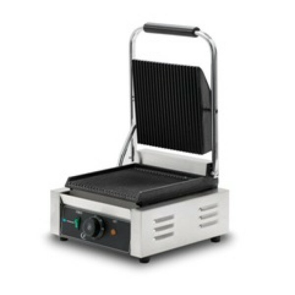 Гриль Hurakan HKN-PE22R, контактный, рифленые рабочие поверхности, 1,8кВт, 220В