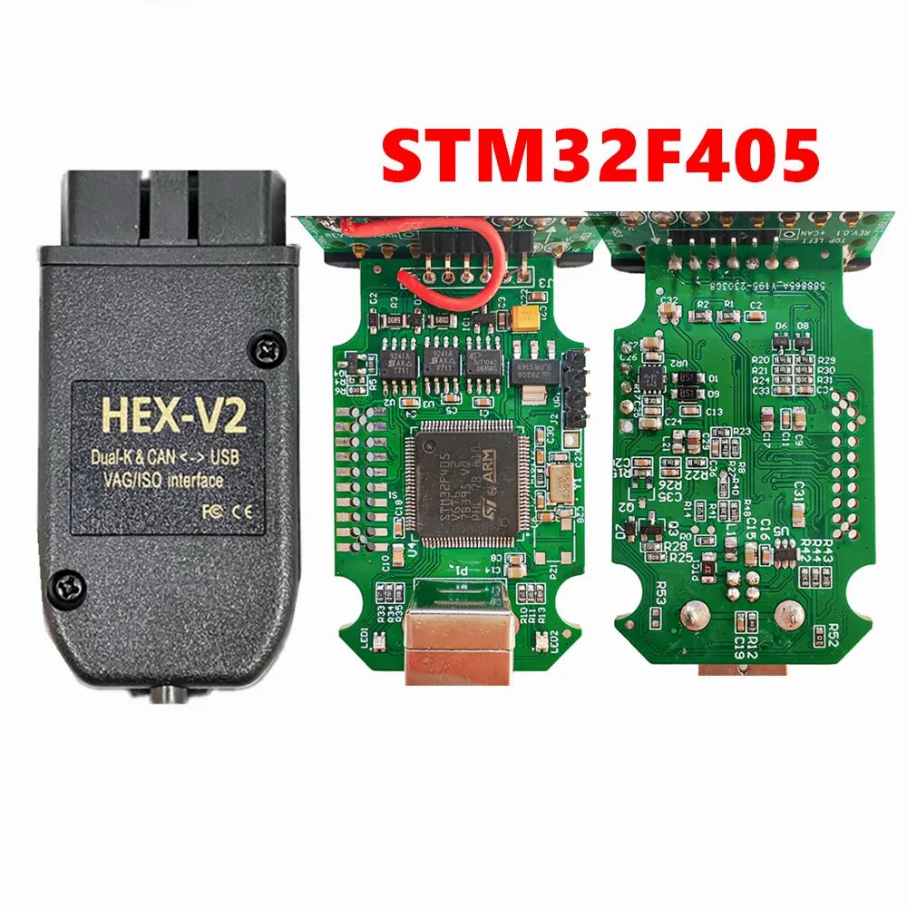 Автомобильный диагностический интерфейс, обновленный онлайн V20.41 STM32F415 STM32F405 22.10.0, STM32F415VGT6 + 9241A + TJA10S7 + STM415, STM32F405