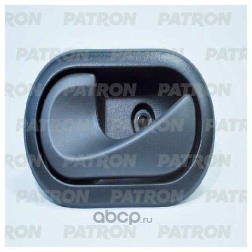 Ручка двери внутр передн=задн (лев) RENAULT: Duster, Sandero 07-12 (черн) Patron P201073L