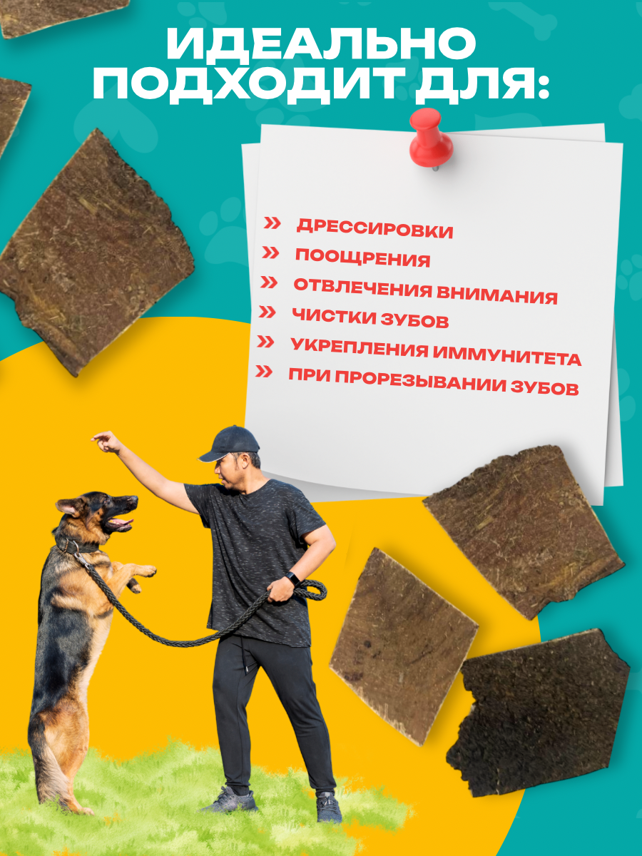 Рубец говяжий лакомство для дрессировки вкусняшки для собак 100гр — фото 1