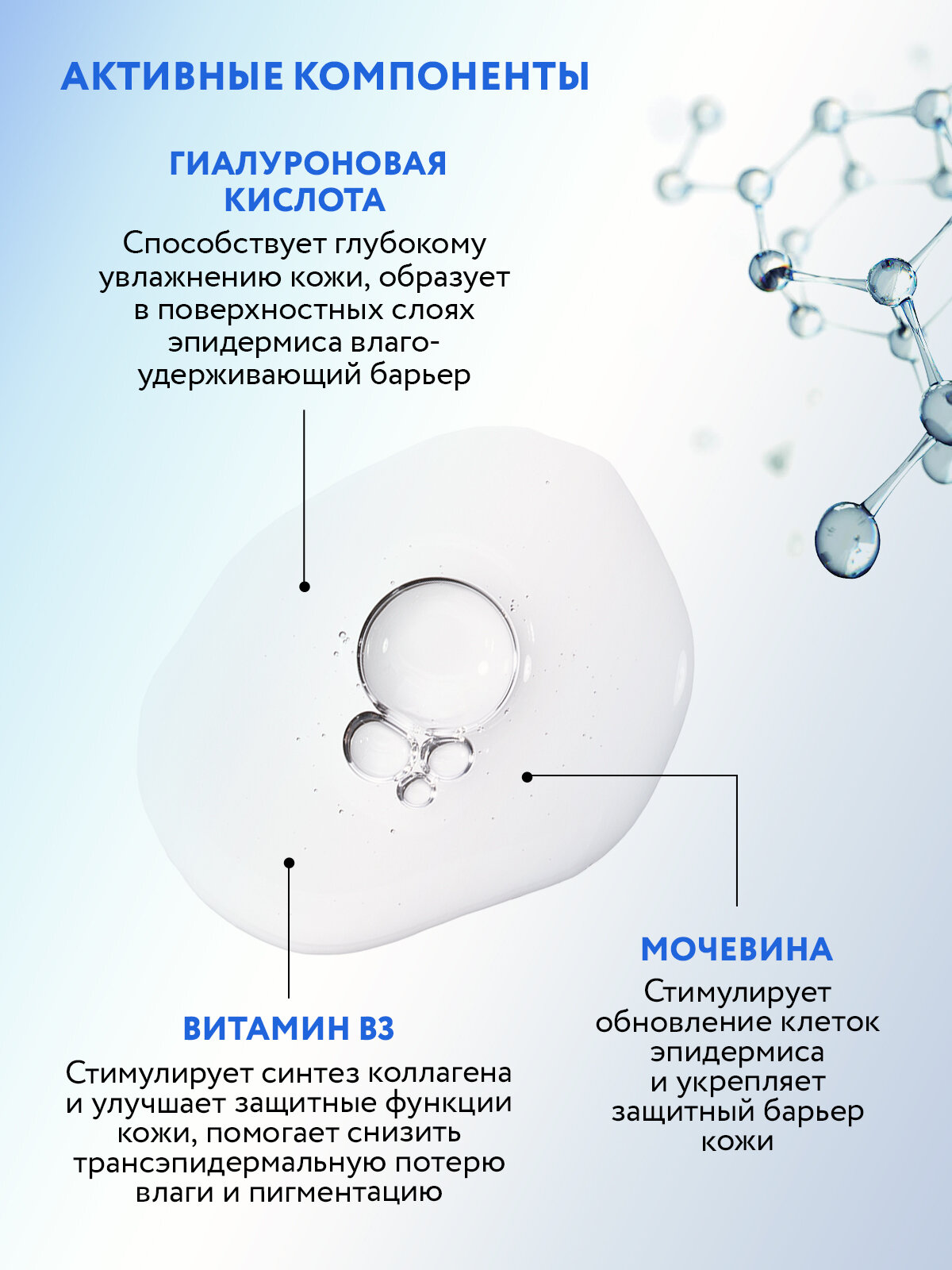 ARAVIA Увлажняющая сыворотка ля лица с гиалуроновой кислотой HYALURONIC ACTIVE SERUM, 30 мл — фото 1