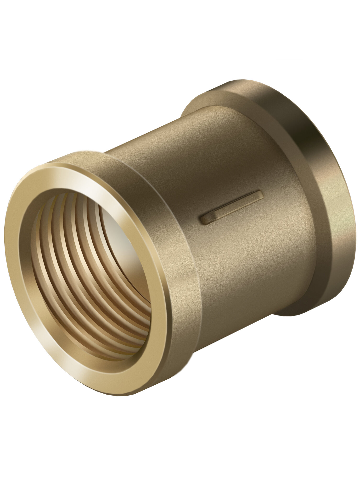 Муфта 3/4" ONKRON CP3-4 соединительная, внутренняя резьба, латунь — фото 1