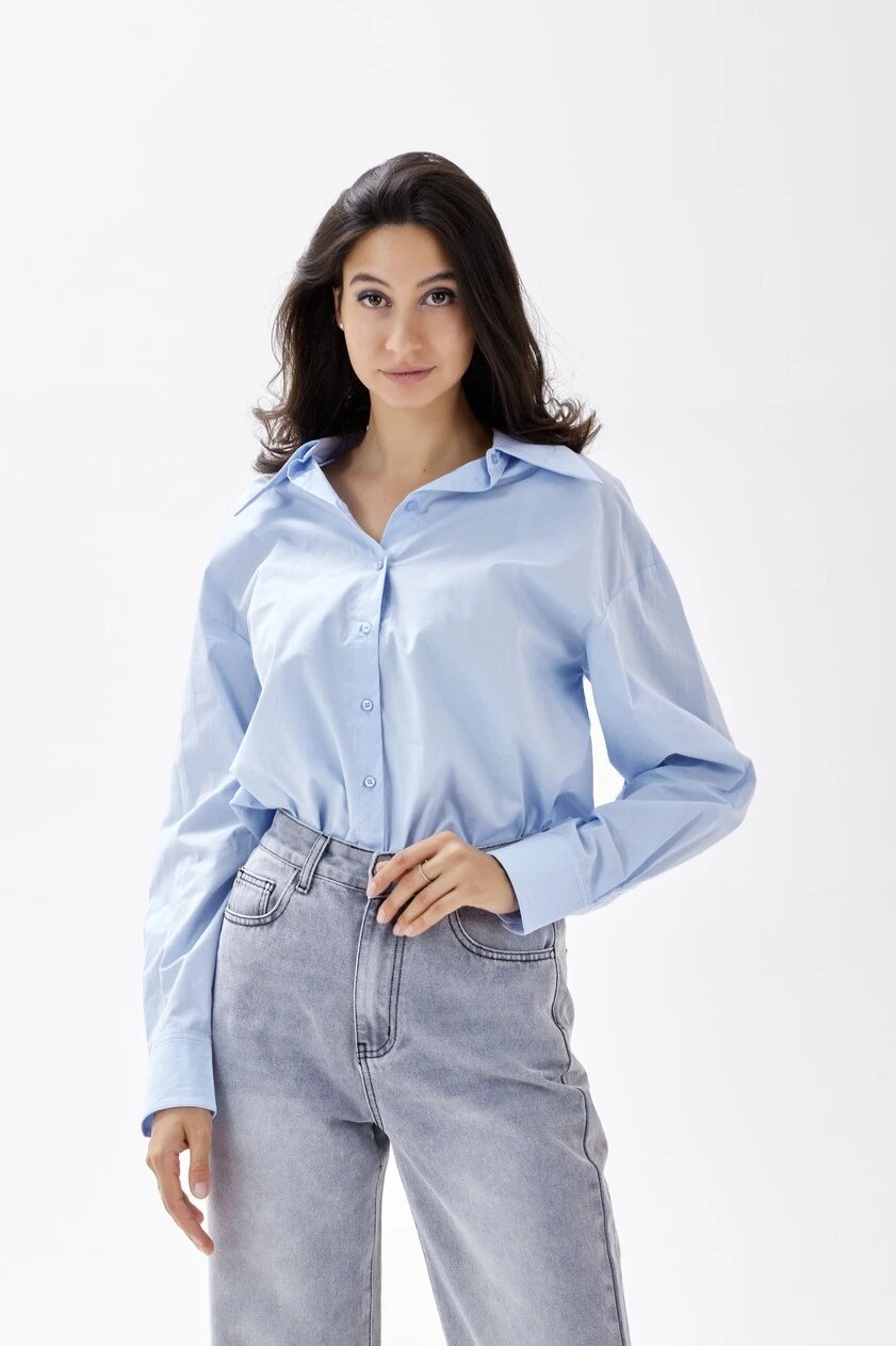 Рубашка Selfie, размер XS, голубой — фото 1