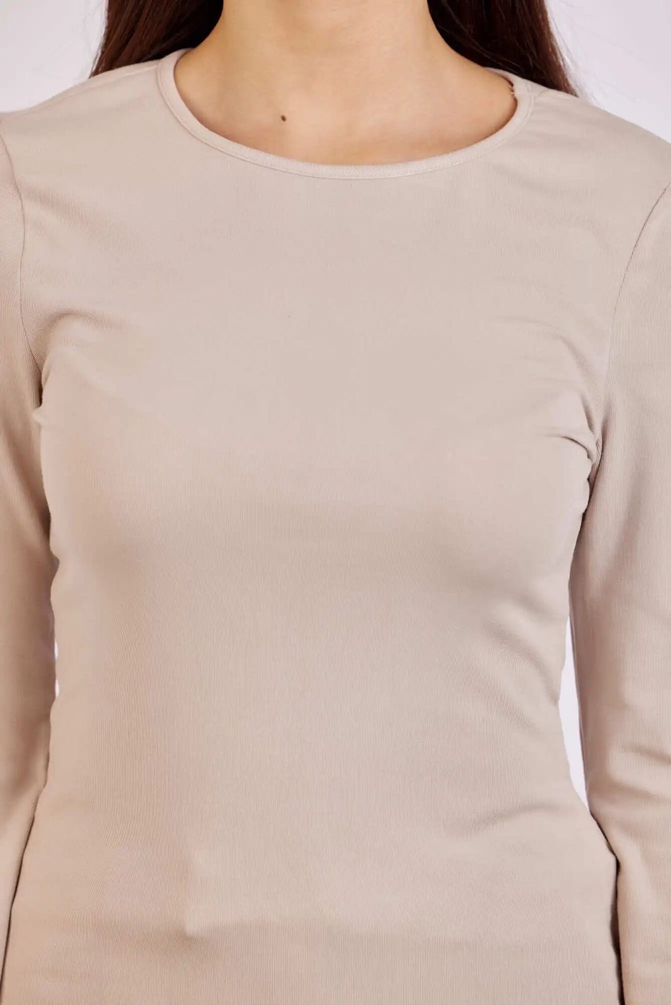 Лонгслив Selfie, размер XS, , бежевый — фото 1