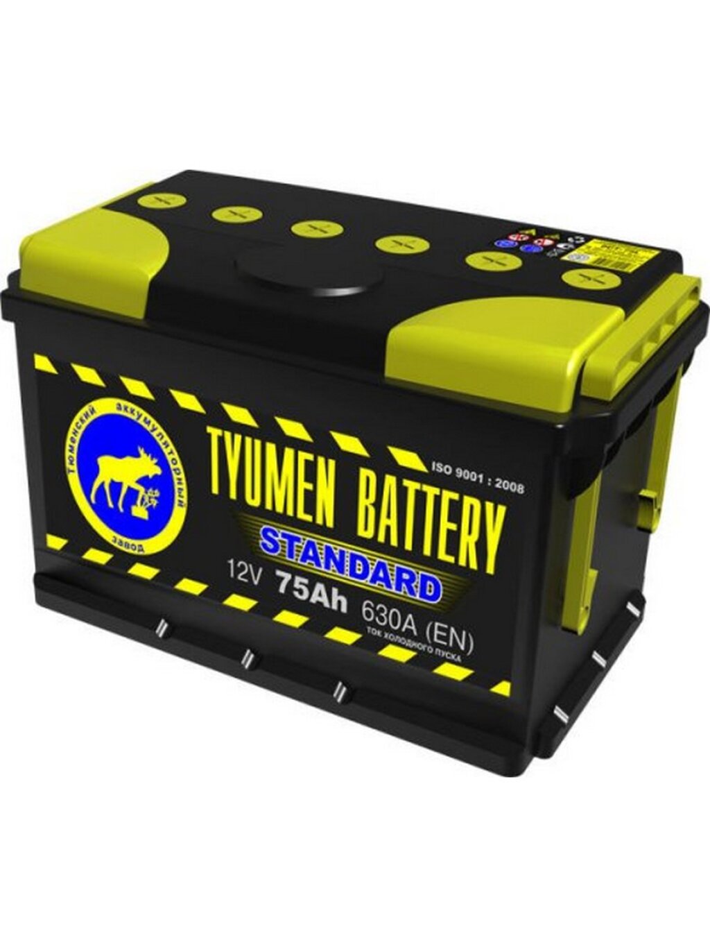 Аккумулятор легковой Tyumen Battery Standard 75 а/ч 660А Обратная полярность — фото 1
