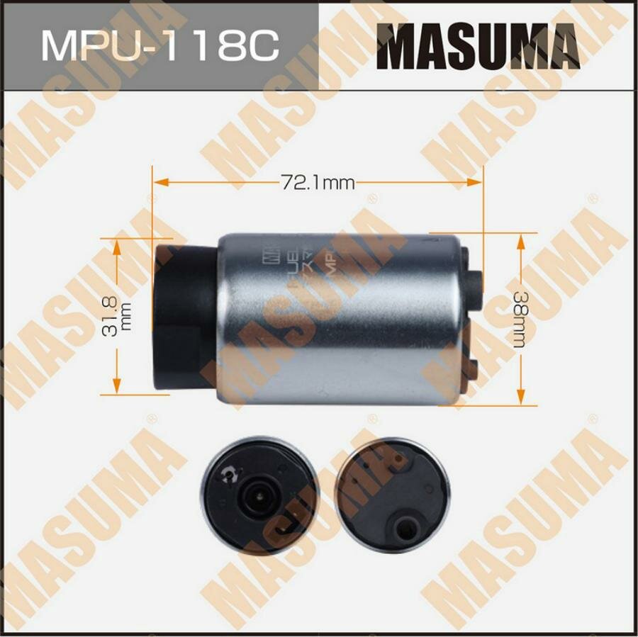 MASUMA MPU118C насос топливный электрический! графит. коллект\ Toyota Yaris 1.0/1.3/1.8 06>
